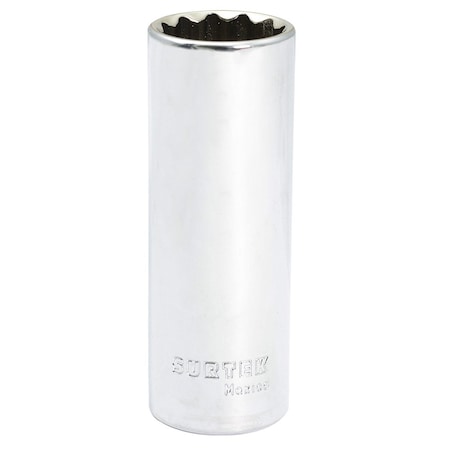 Surtek 1/2 in. Long Socket, 12 Points 1- 1/8 in. F5836L